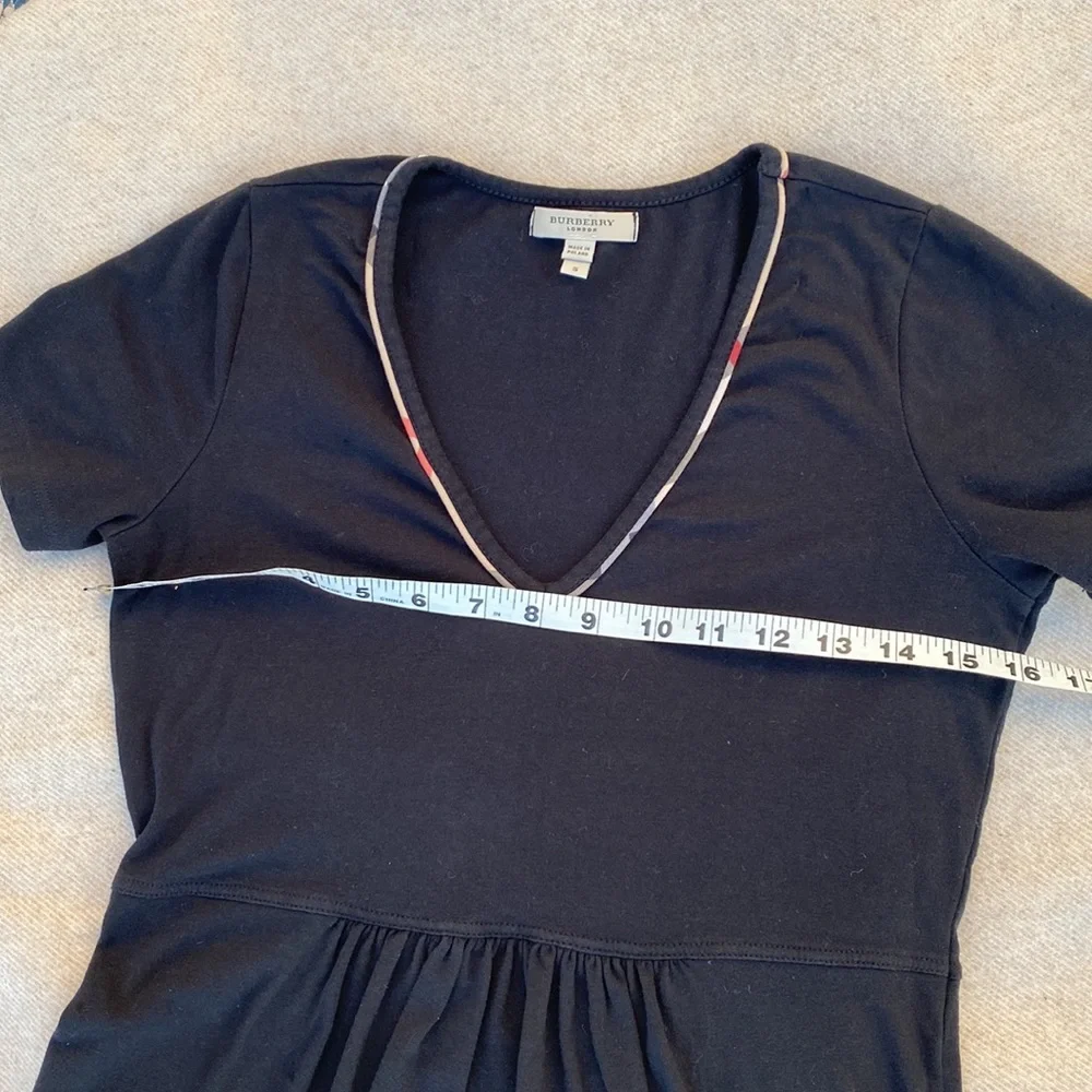 Burberry Black V-Neck Top - Picture 6 of 9